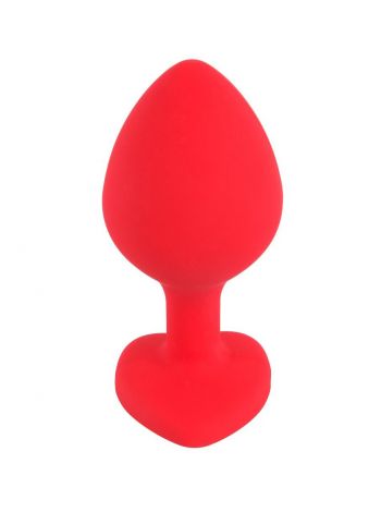 Dop Anal Silicone, Rosu, Medium